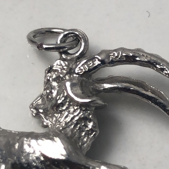 Aries sterling silver ram zodiac charm - Picture 4 of 8